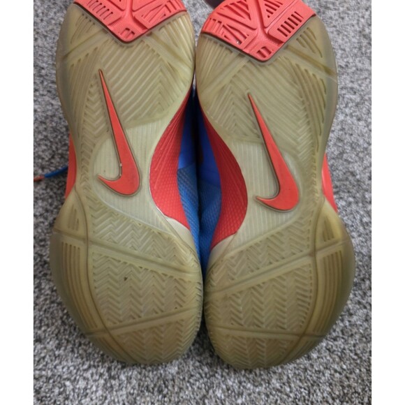 Nike Zoom Hyperfuse 2011 PE Russell Westbrook Size 10.5 Blue Orange Mesh GUC - Picture 14 of 16